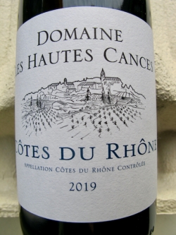 Les Hautes Cances Côtes du Rhône 2019