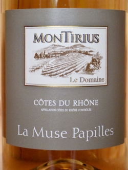 Montirius Côtes du Rhône rosé 'La Muse Papilles' 2022