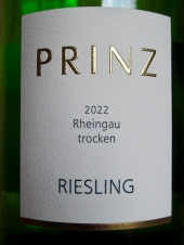 Prinz Rheingau Riesling QbA trocken 2022 (Liter)
