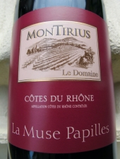 Montirius Côtes du Rhône 'La Muse Papilles' 2020