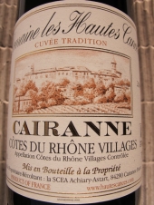 Les Hautes Cances Cairanne 'Cuvée Tradition' 2014