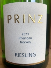 Prinz Rheingau Riesling trocken 2023 (Liter)