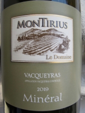 Montirius Vacqueyras Blanc 'Minéral' 2019