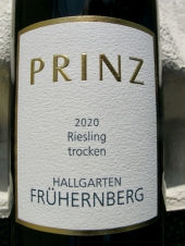 Prinz Hallgartener Frühernberg Riesling trocken 2020